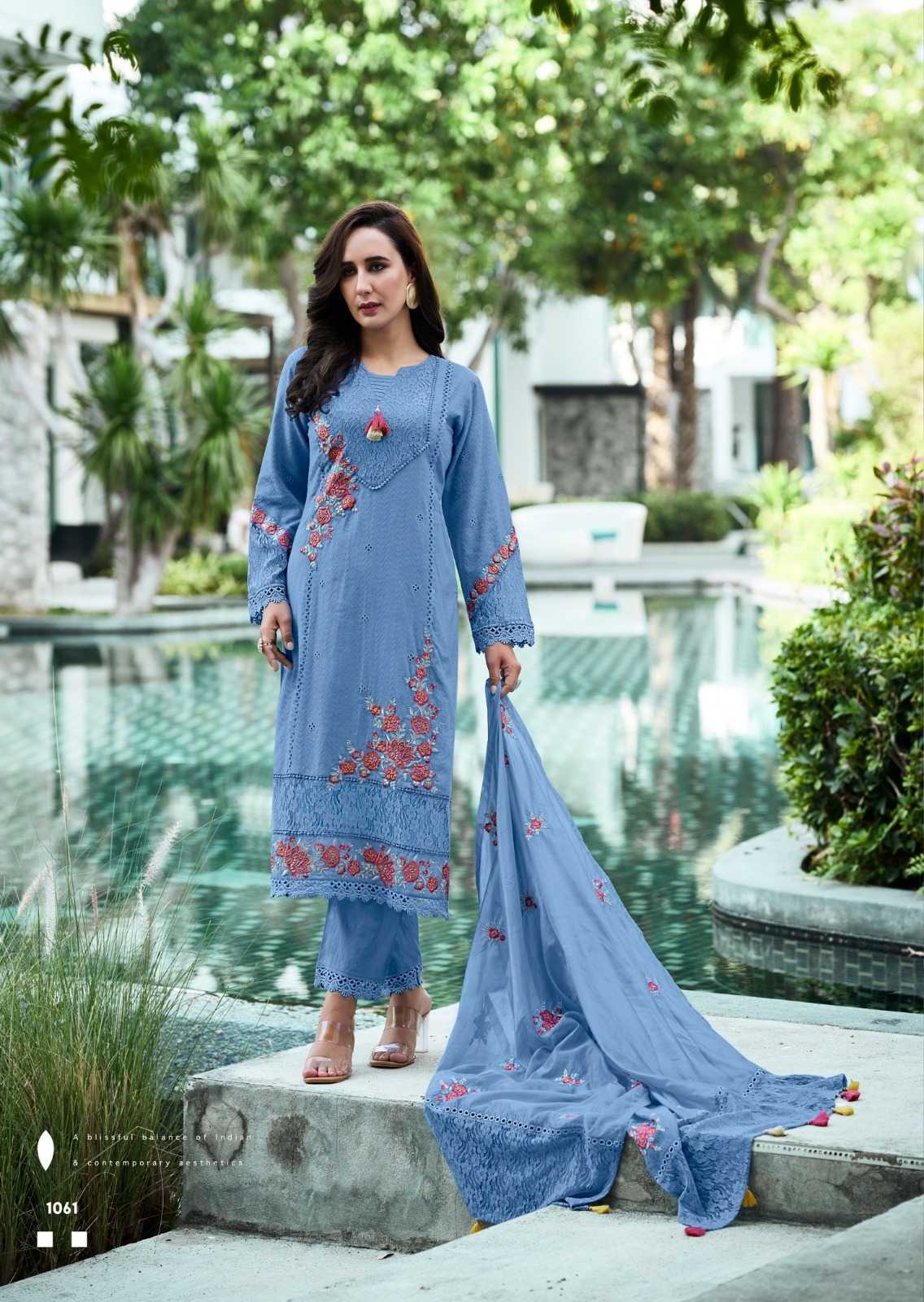 Vanya Cotton Embroidery Suit