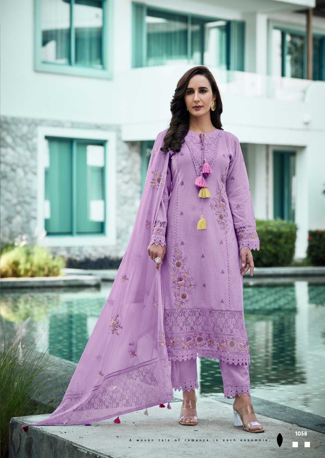 Vanya Cotton Embroidery Suit