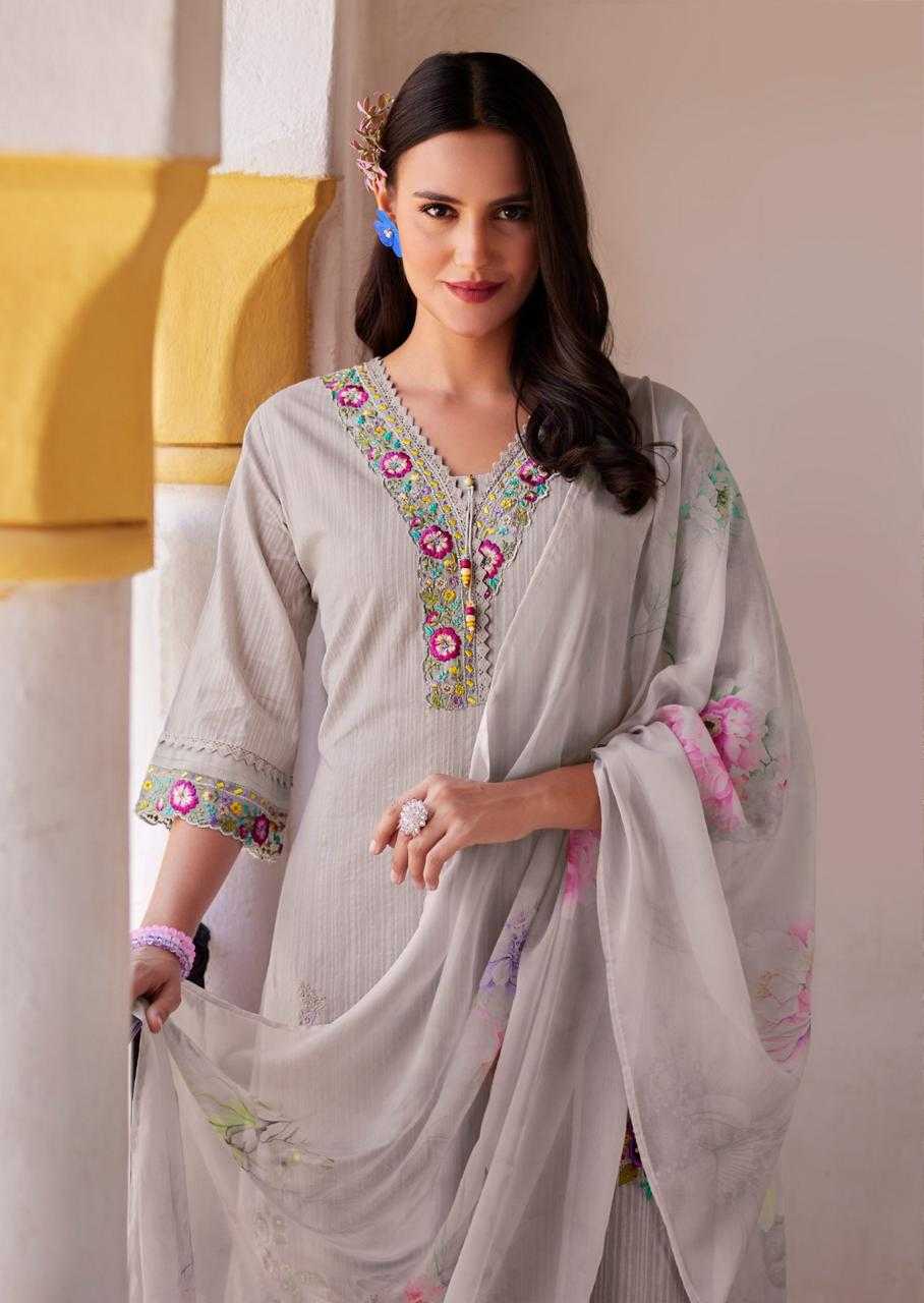 Viviana Cotton Embroidery Suit