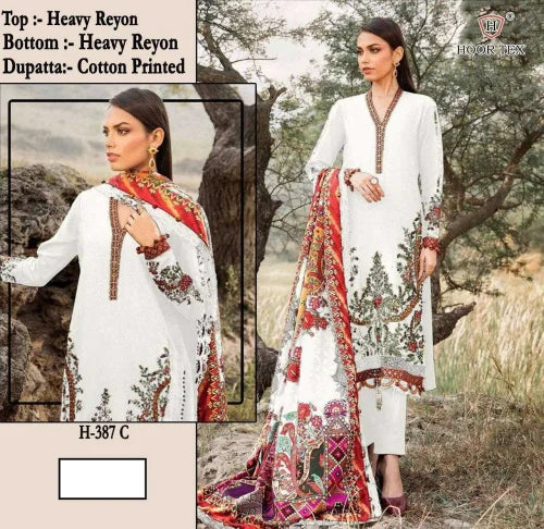 Cotton Ladies Suit in White
