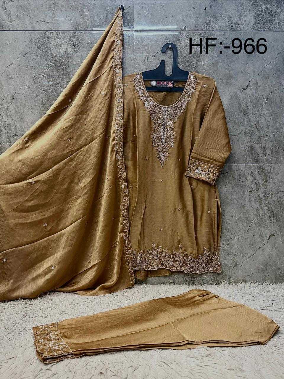 Chiffon Ladies Suit in Teal