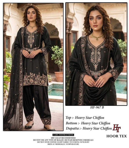 Pure Chiffon Ladies Suit