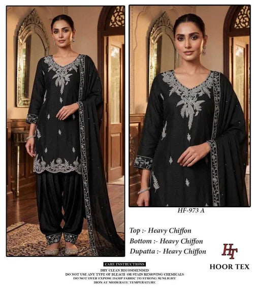 Pure Chiffon Ladies Suit