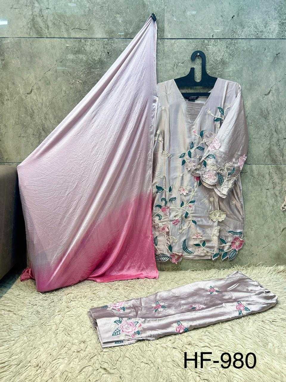 Satin Ladies Suit in Lavender