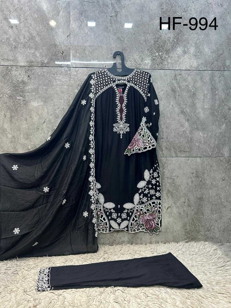 Rayon Ladies Suit in Black