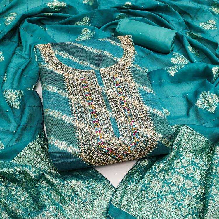 Jacquard Party Wear Suit