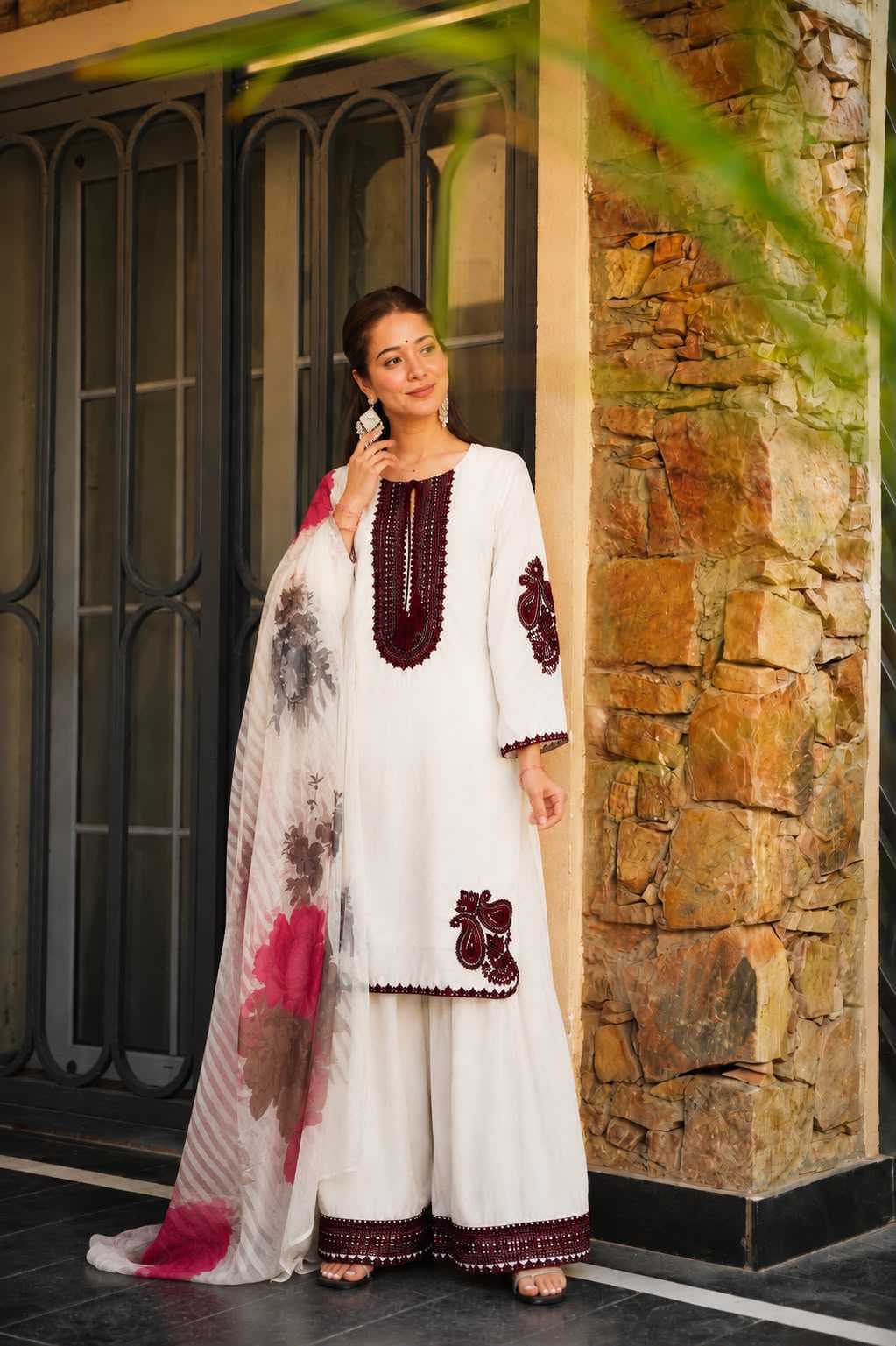 Cotton Embroidery Suit
