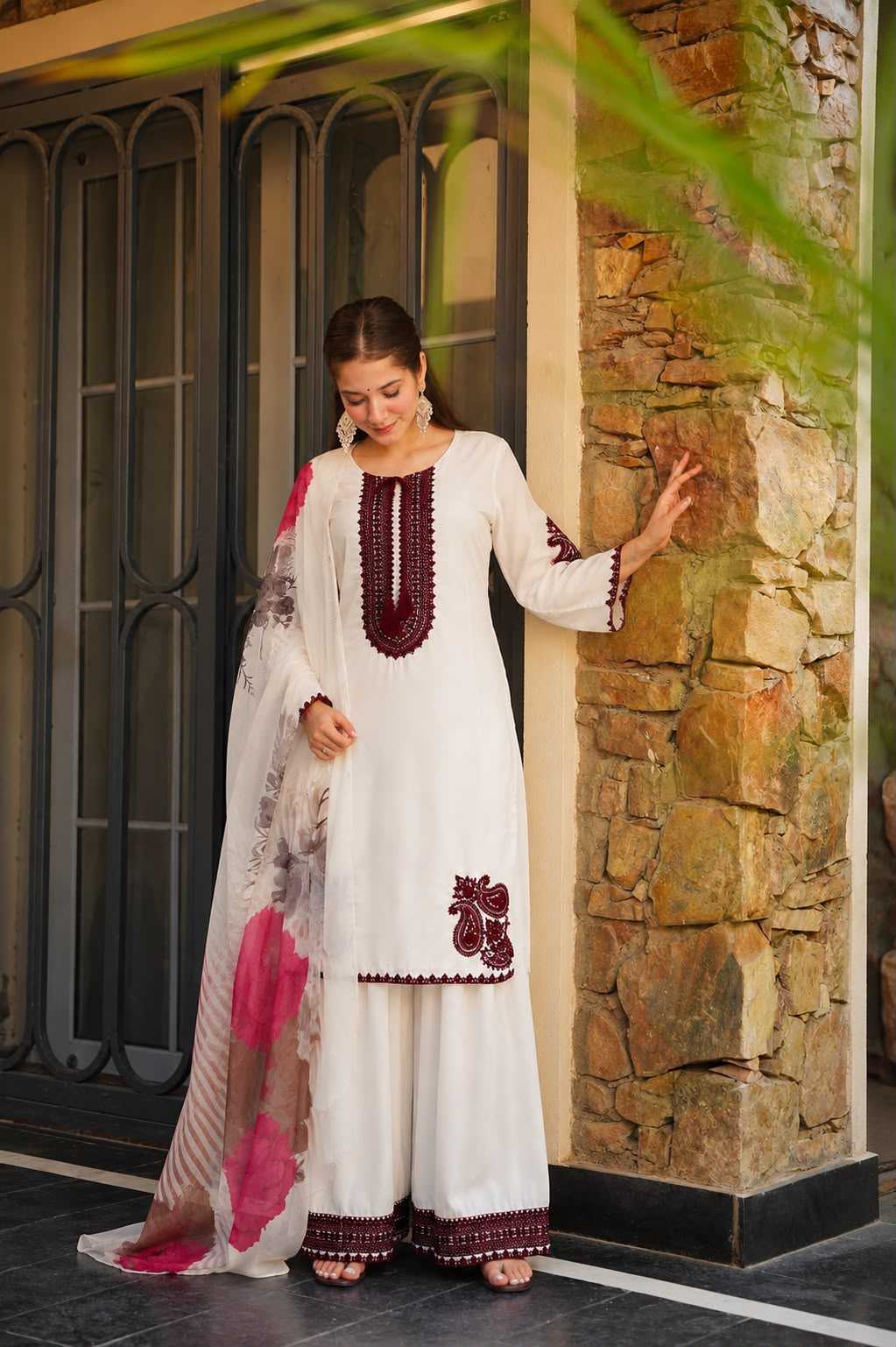 Cotton Embroidery Suit