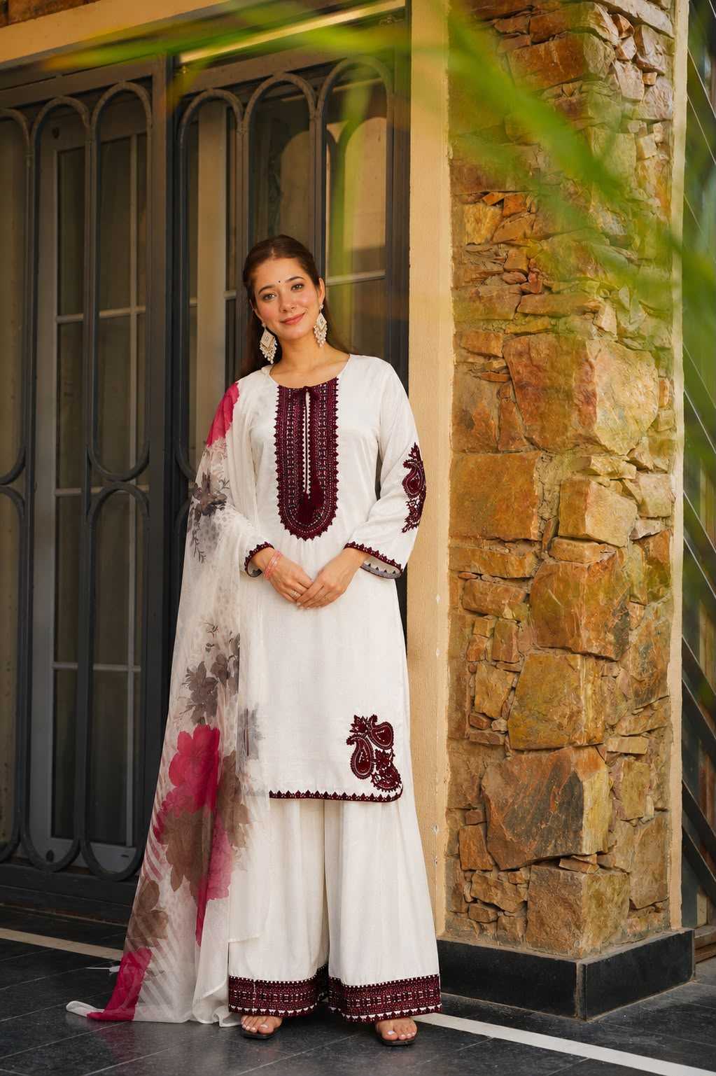 Cotton Embroidery Suit