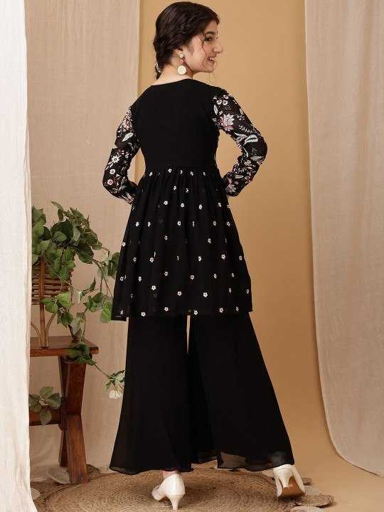 Faux Georgette Embroidery Suit