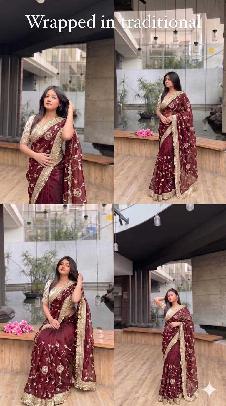 Alankhya Satin Designer Saree
