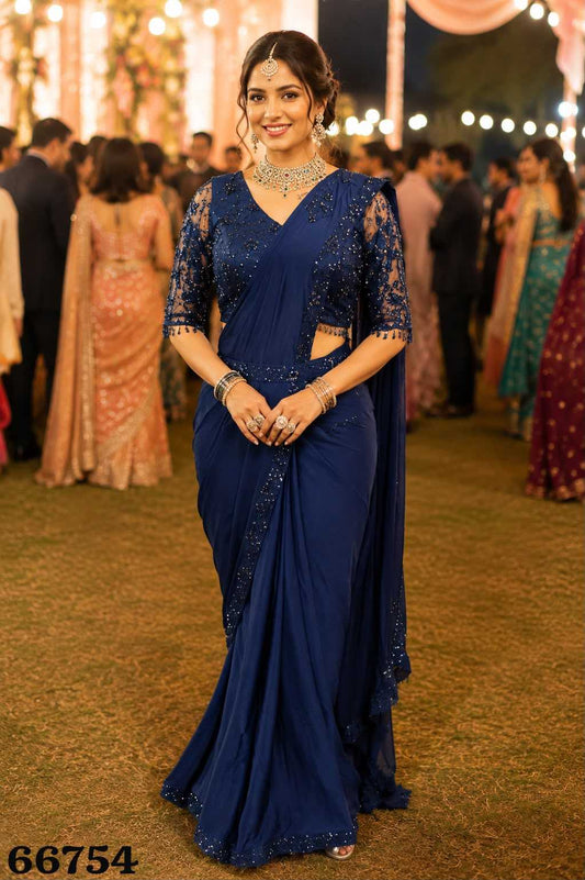 Lycra Ready To Wear Saree