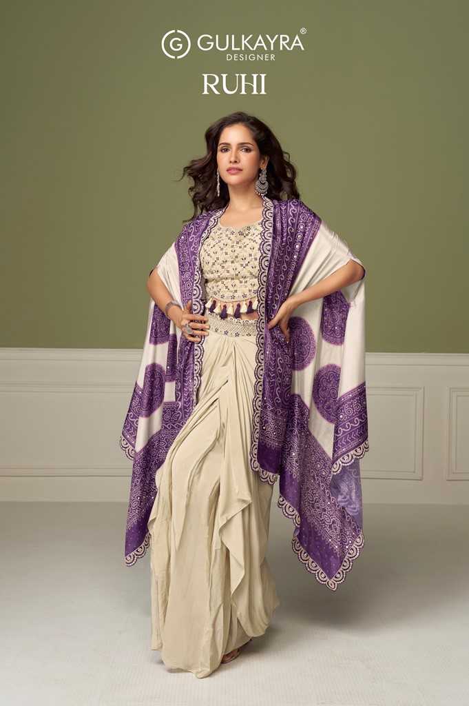Gulkayra Ruhi Chinon Indo Western Dress