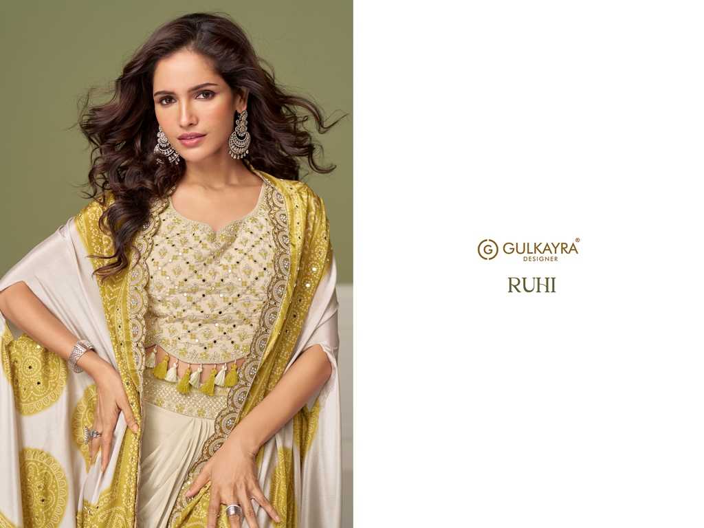 Gulkayra Ruhi Chinon Indo Western Dress