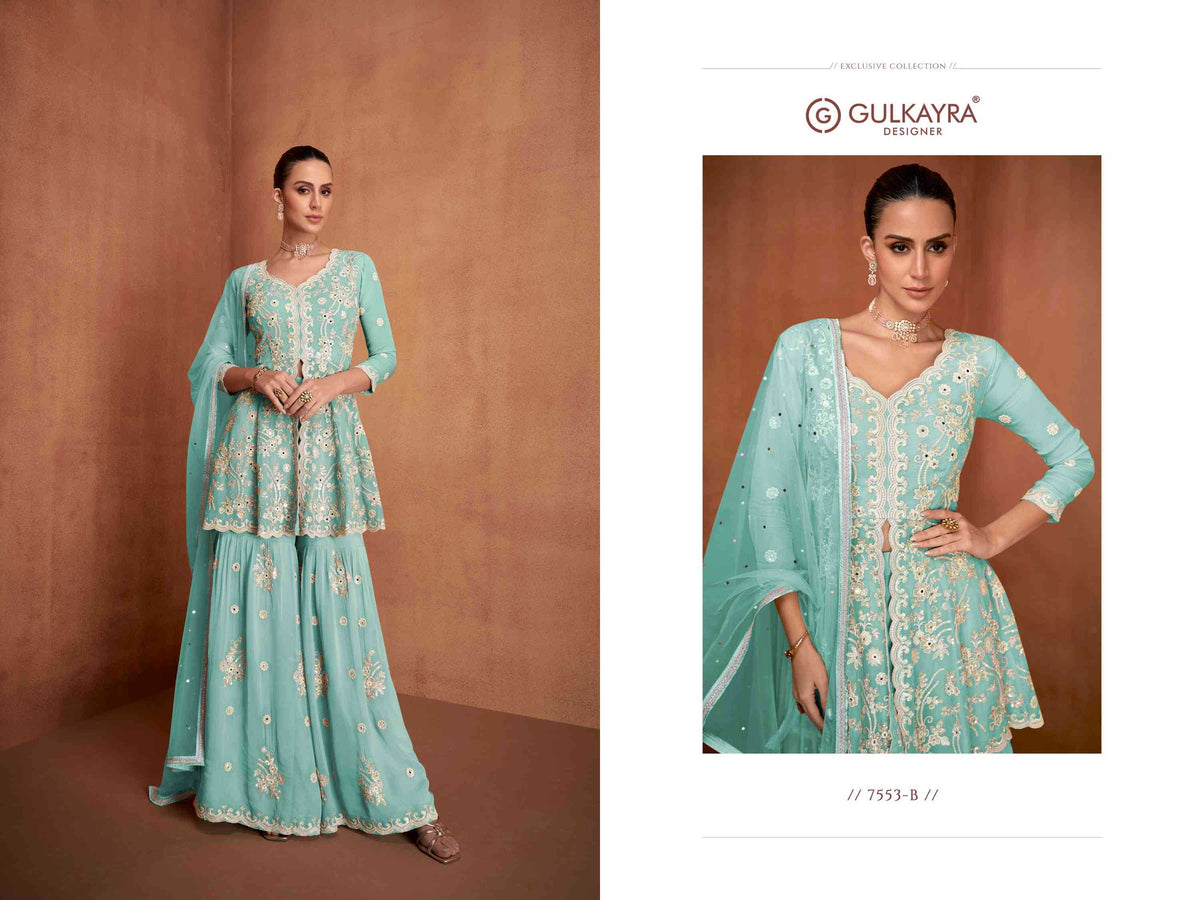 Gulkayra Siyona Georgette Sharara Salwar Suit