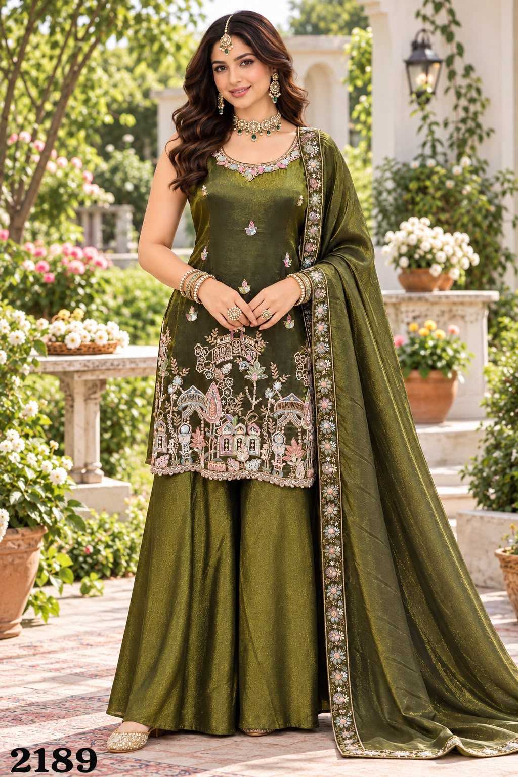 Mrudangi Aavya Premium Silk Embroidery Suit