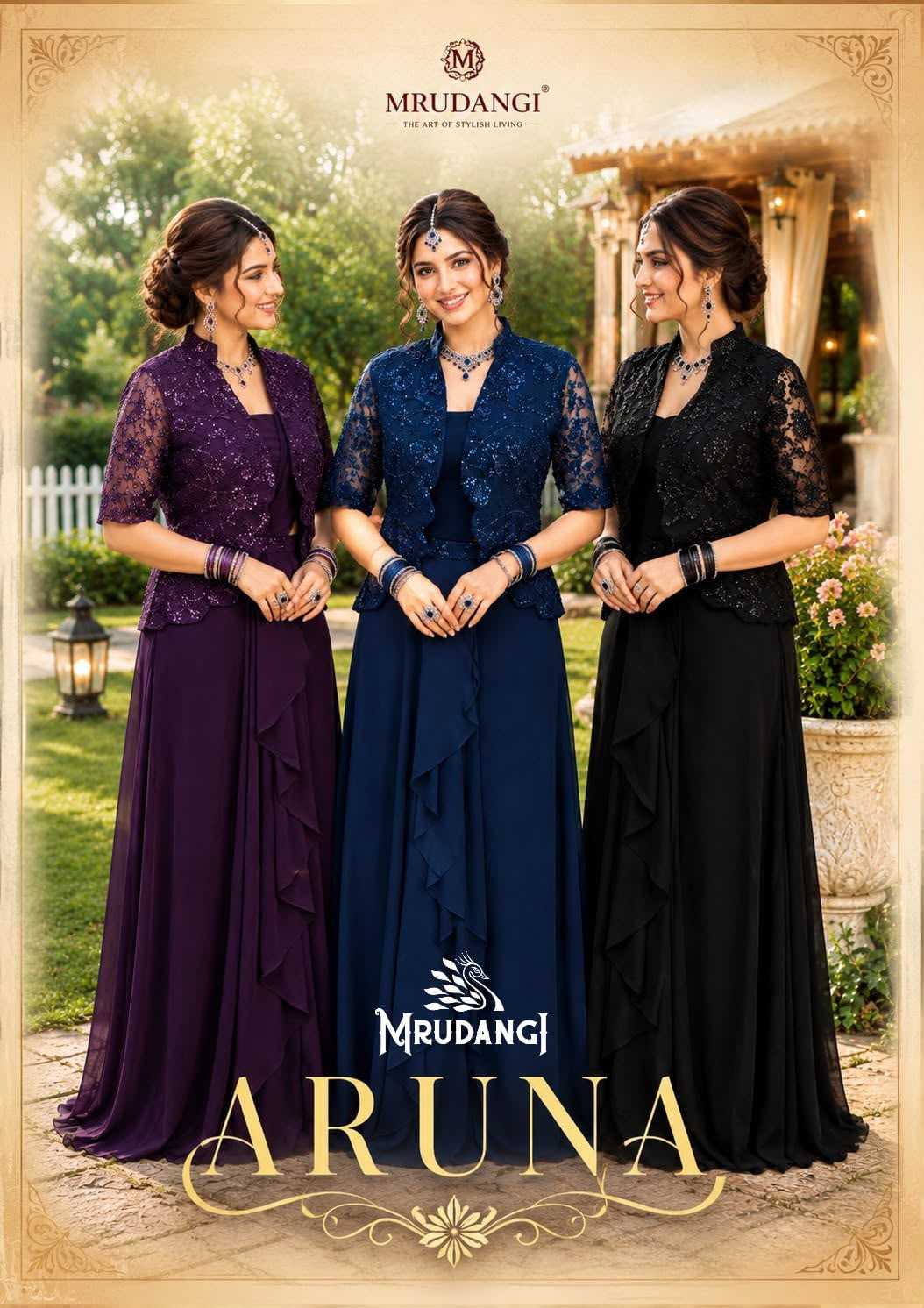 Mrudangi Aruna Lycra Ready To Wear Saree