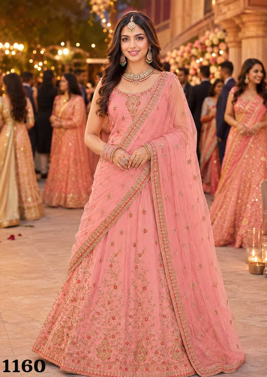 Satin Designer Lehenga