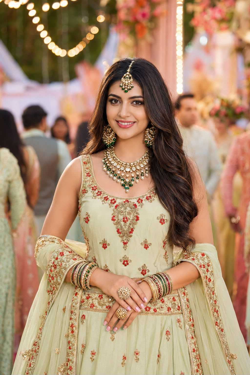 Satin Designer Lehenga