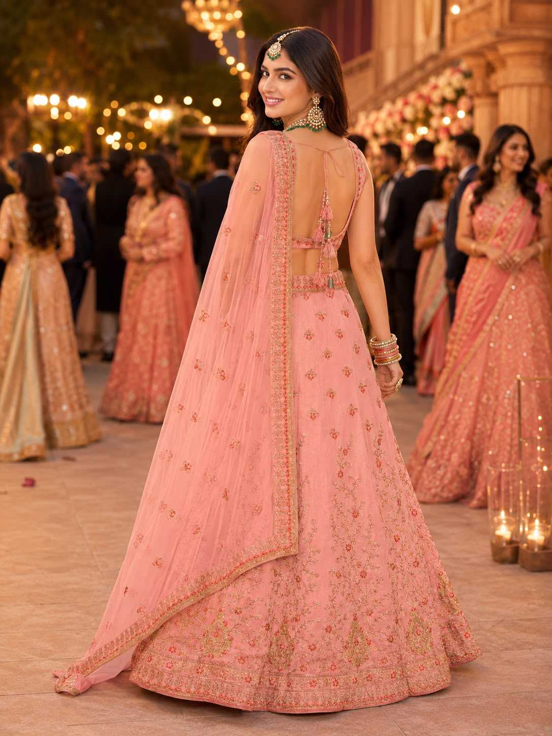 Satin Designer Lehenga