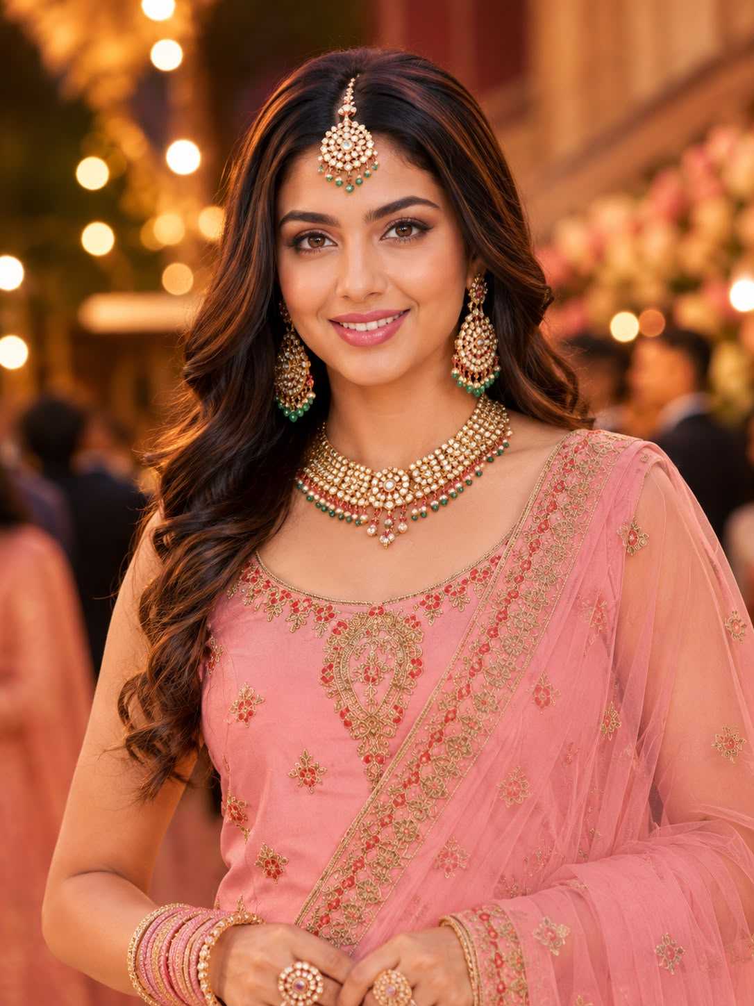 Satin Designer Lehenga