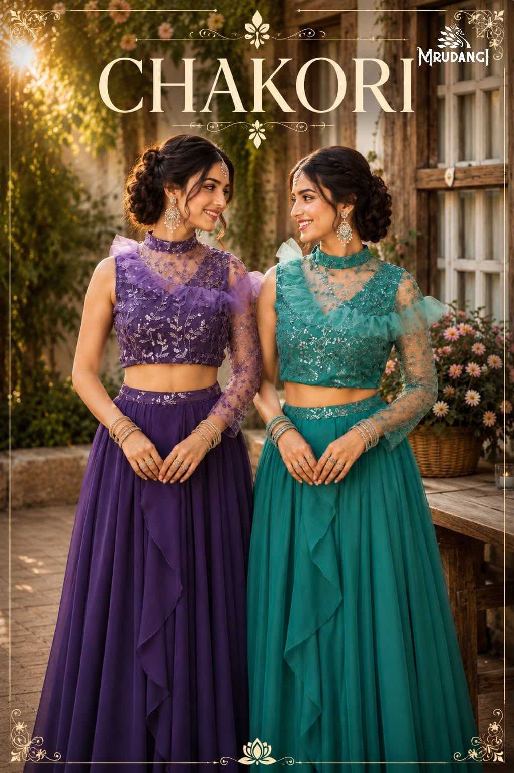 Georgette Embroidered Lehenga