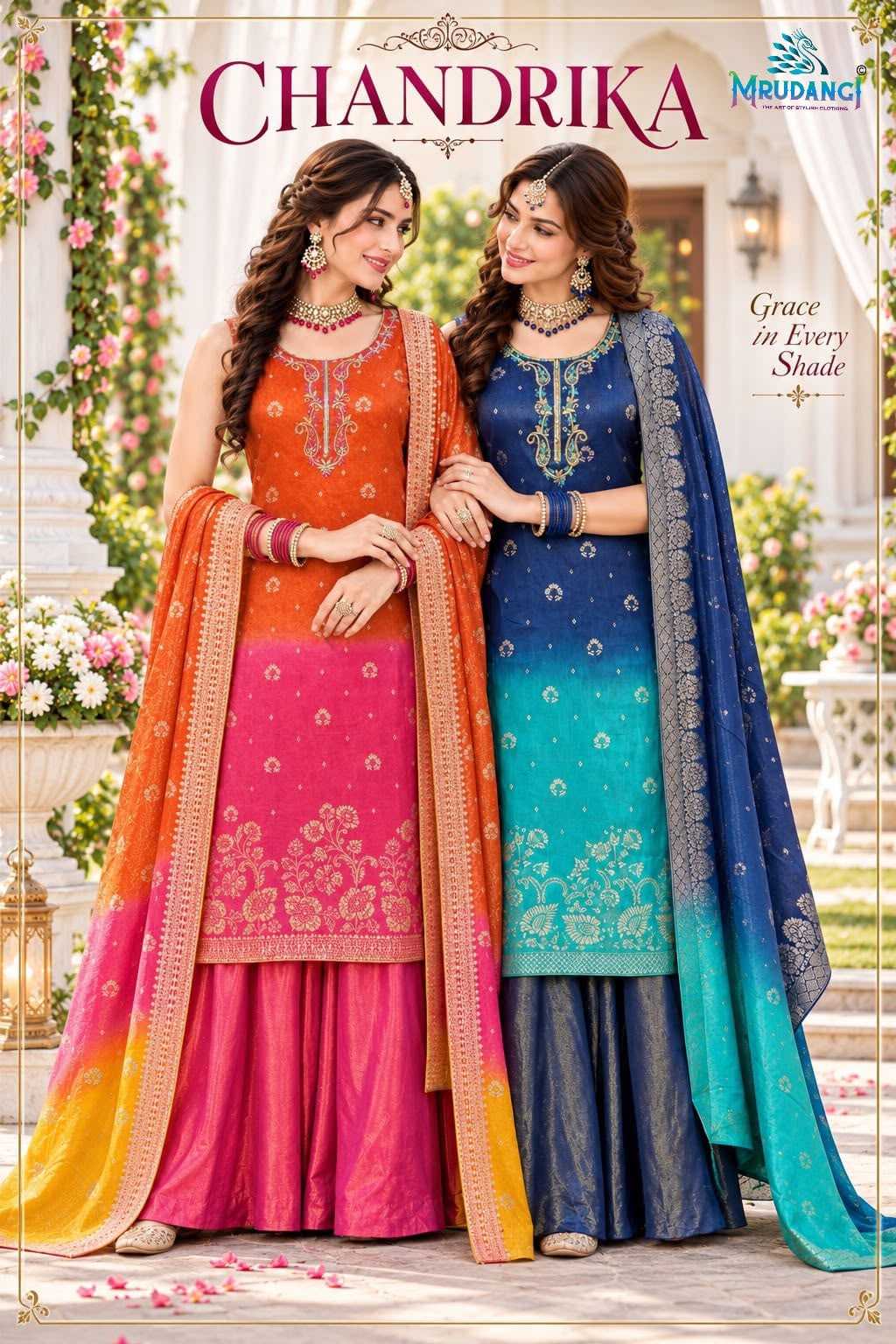 Mrudangi Chandrika Premium Silk Embroidery Suit