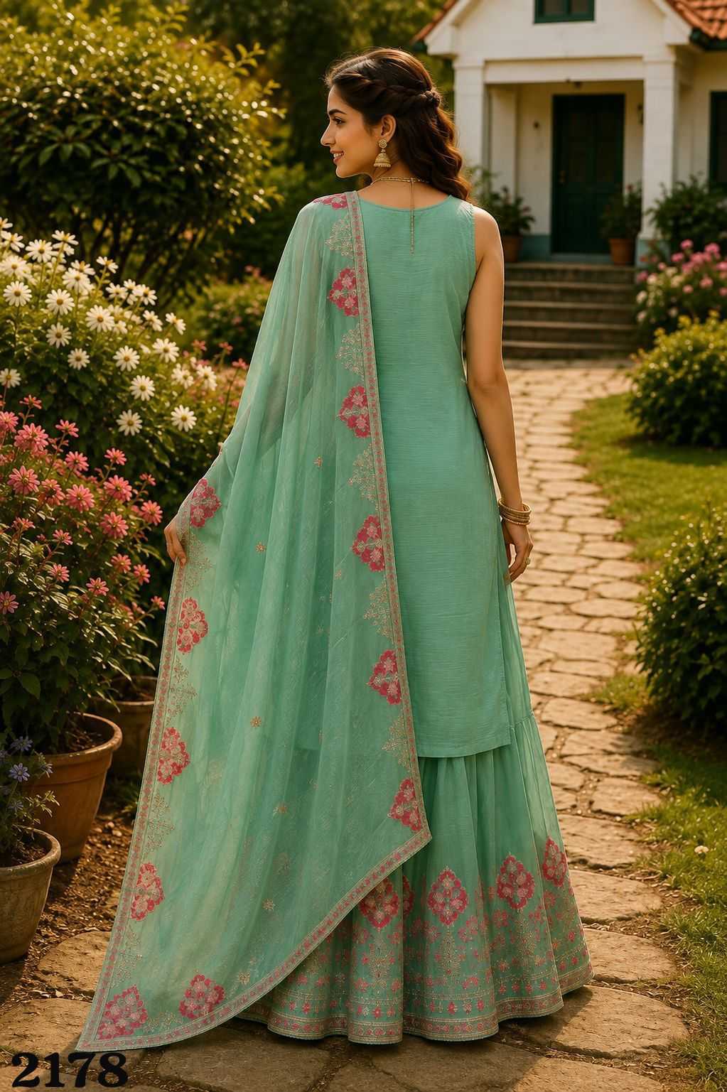 Mrudangi Geetika Chinon Embroidery Suit