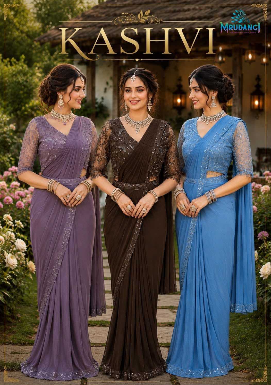 Lycra Designer Saree