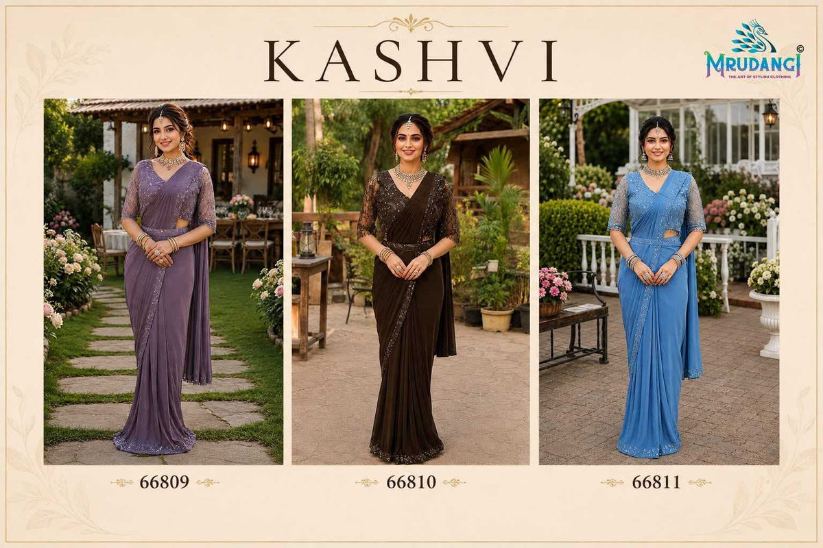 Lycra Designer Saree