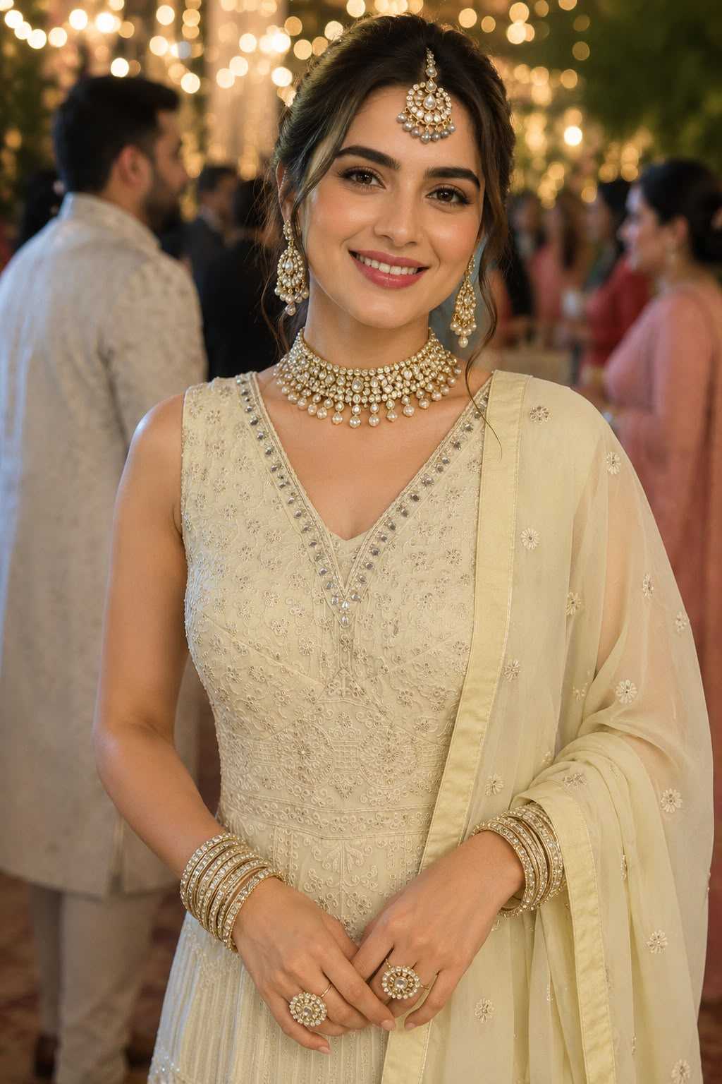 Georgette Embroidery Gown