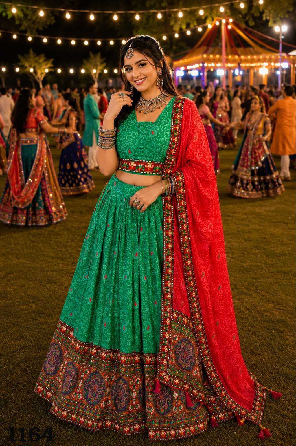 Crepe Designer Lehenga