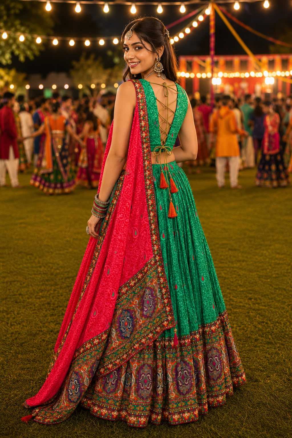 Crepe Designer Lehenga