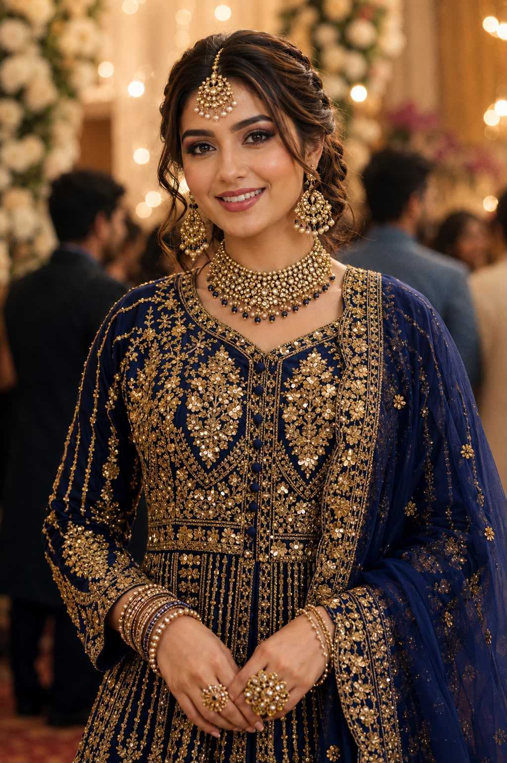 Mrudangi Richa Net Embroidered Lehenga