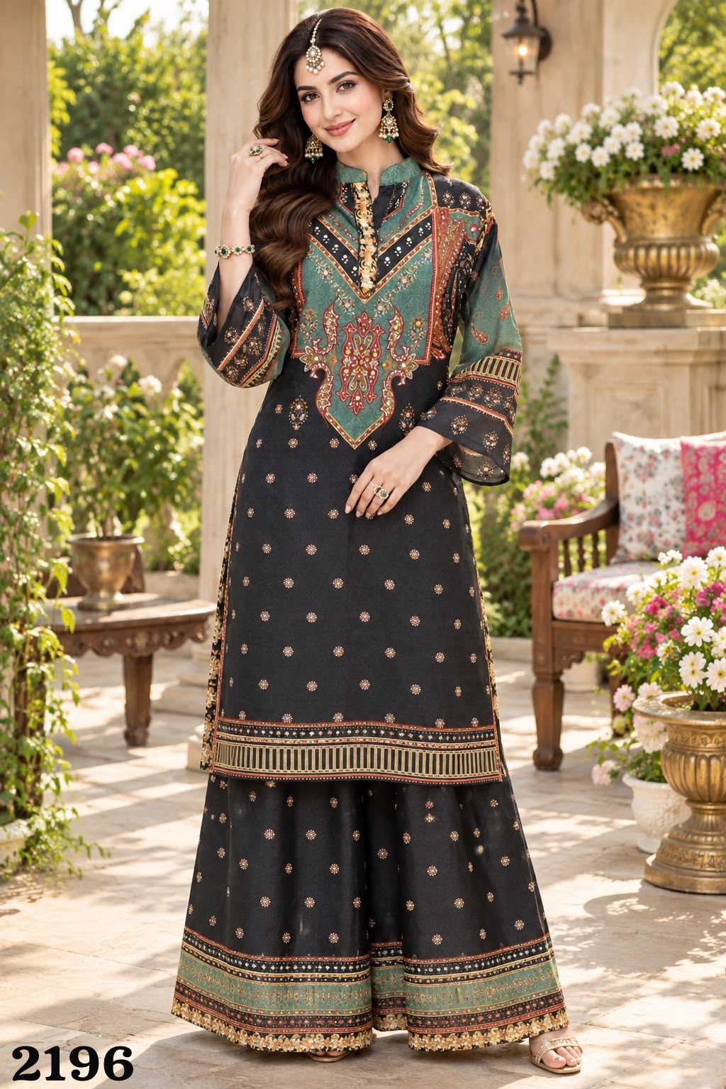 Mrudangi Saachi Crepe Silk Ladies Suit