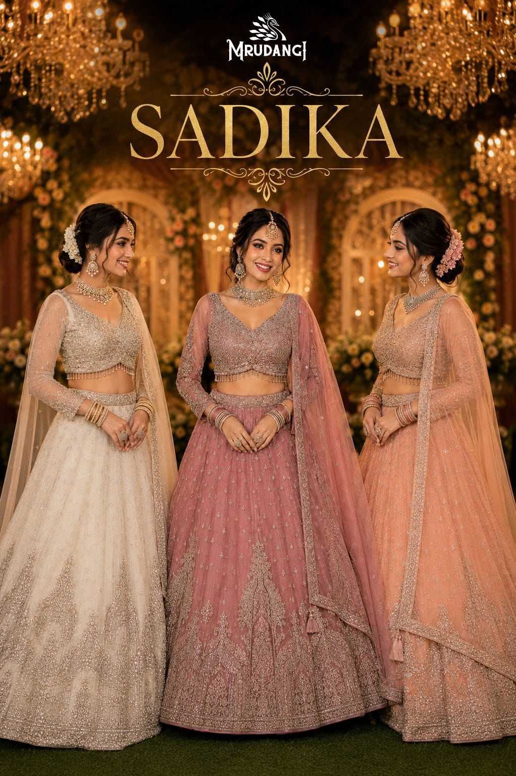 Mrudangi Sadika Net Designer Lehenga