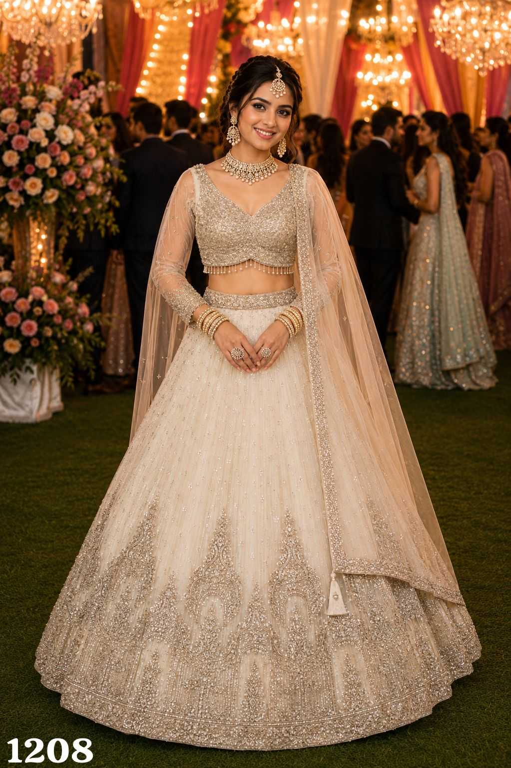 Mrudangi Sadika Net Designer Lehenga
