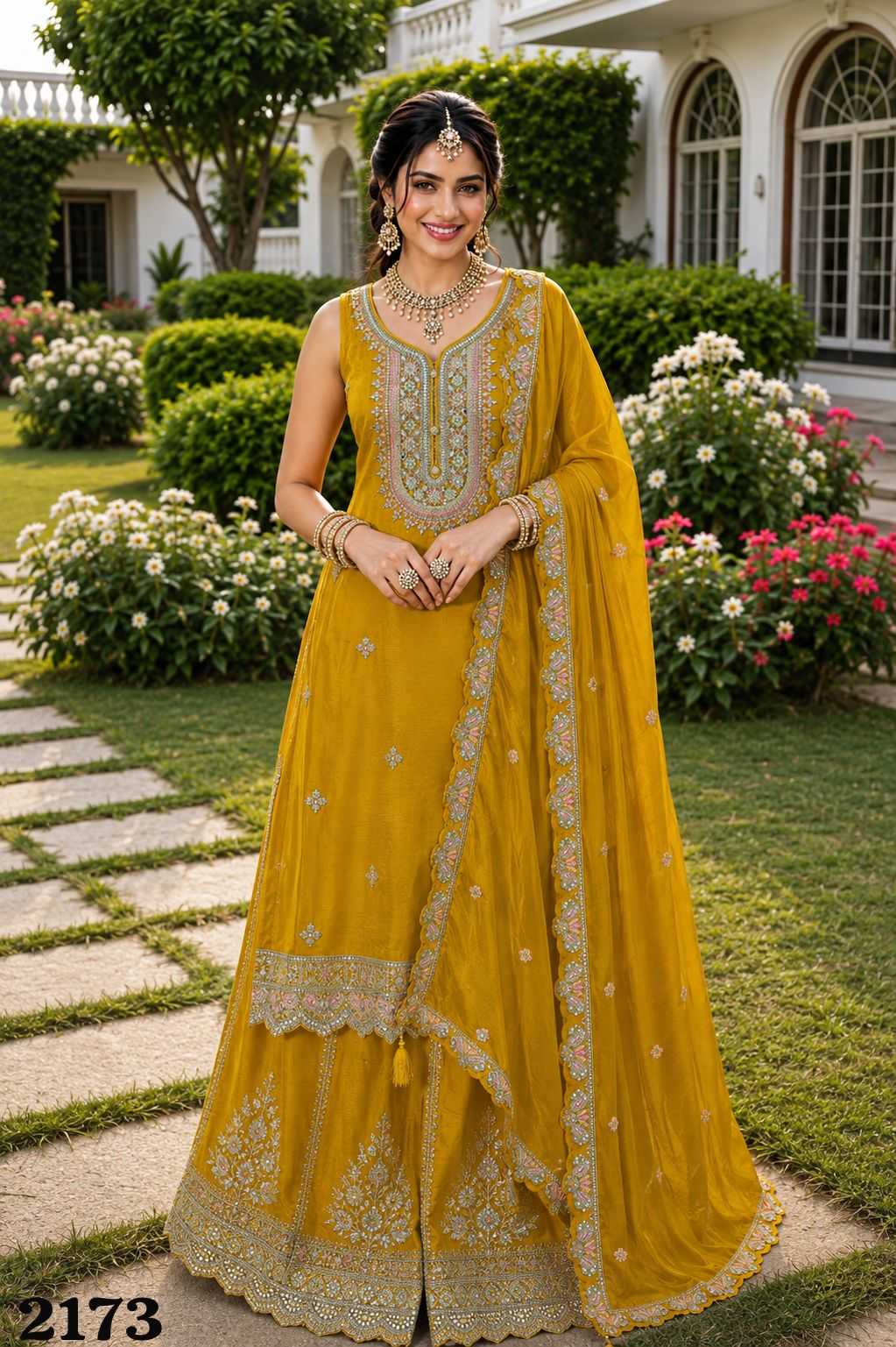 Mrudangi Sargam Chinon Embroidery Suit