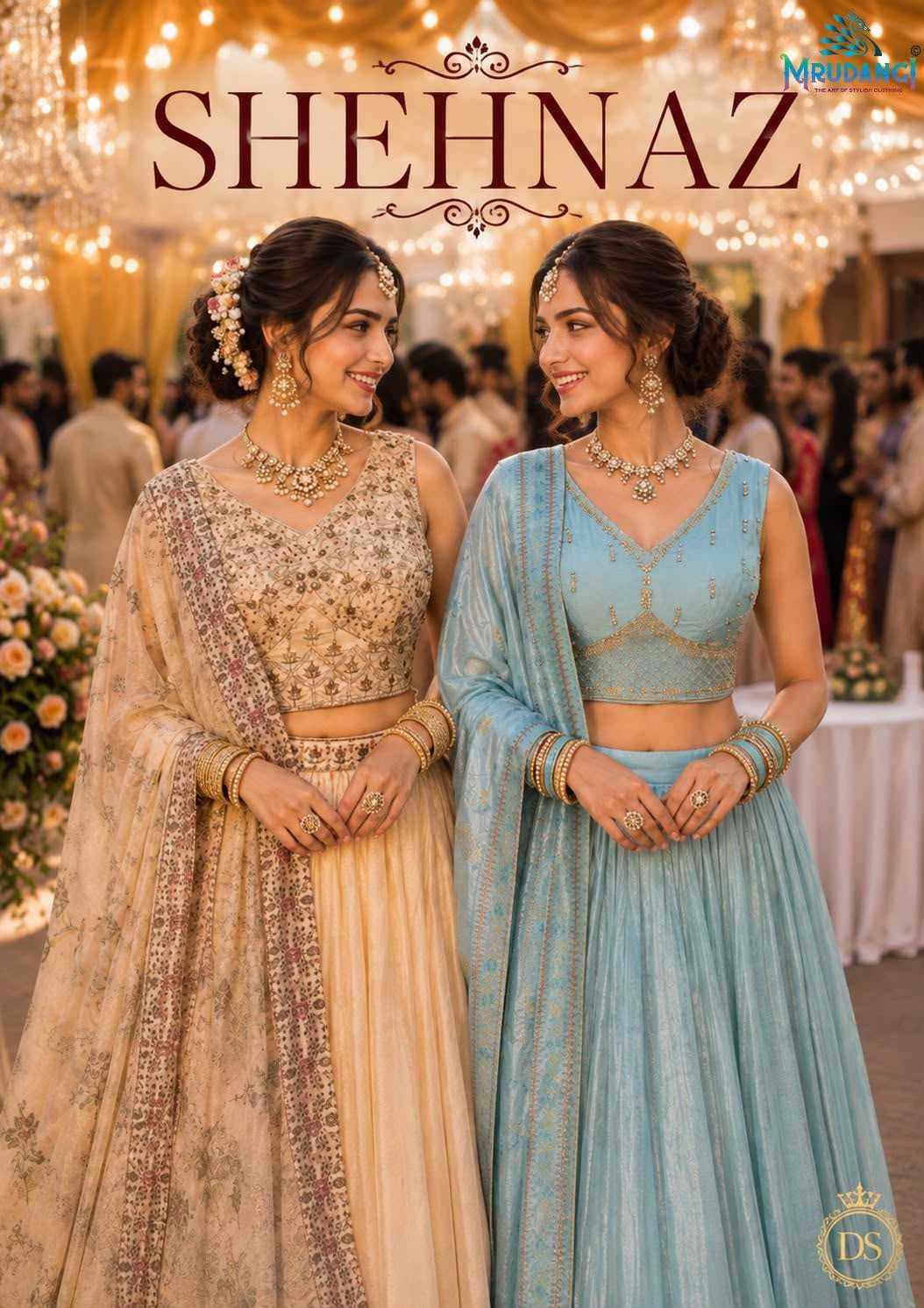 Tissue Designer Lehenga