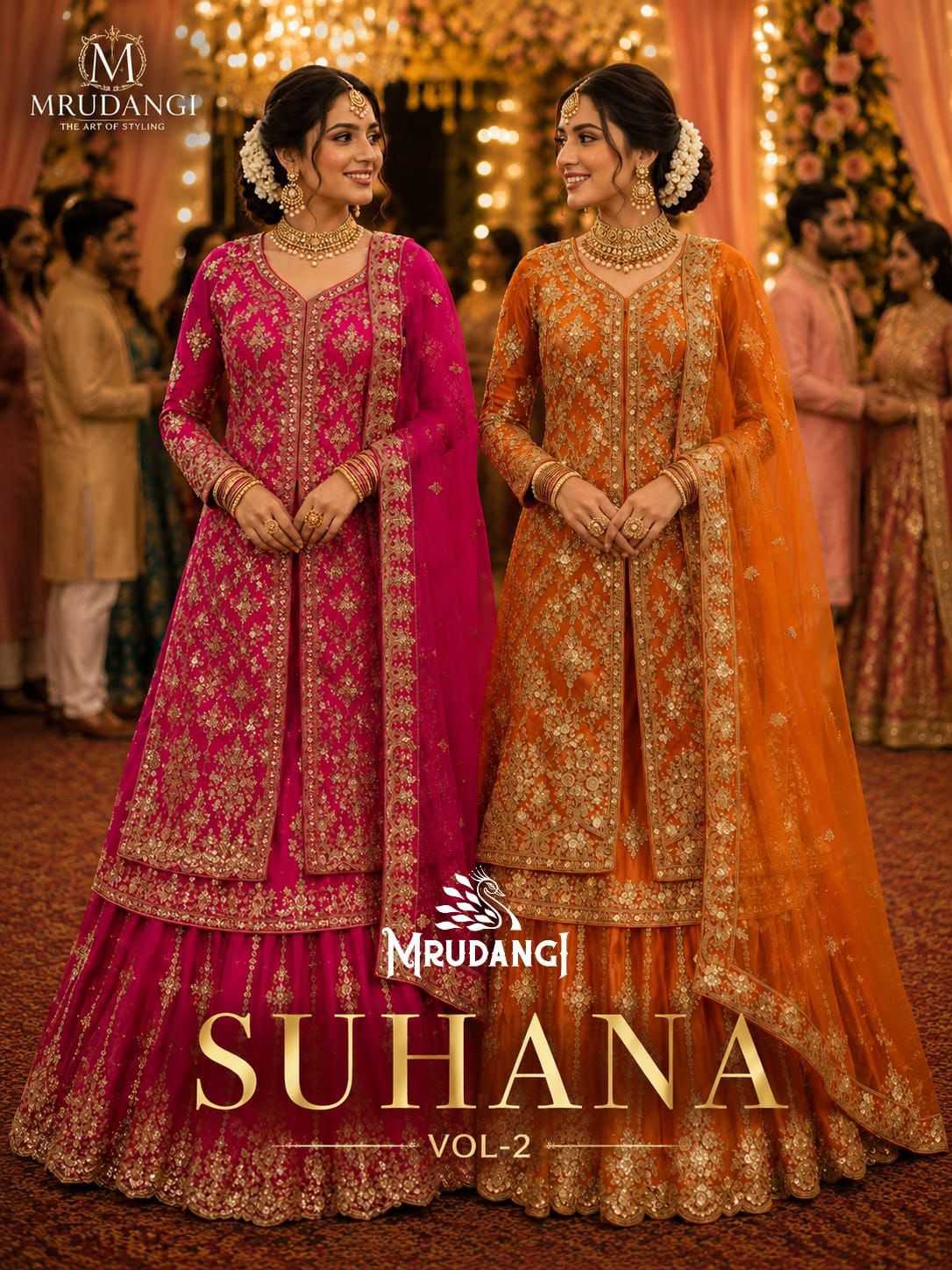 Mrudangi Suhana Net Fancy Lehenga