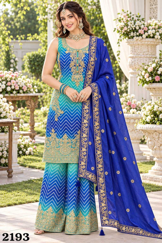 Mrudangi Taiba Chinon Embroidery Suit