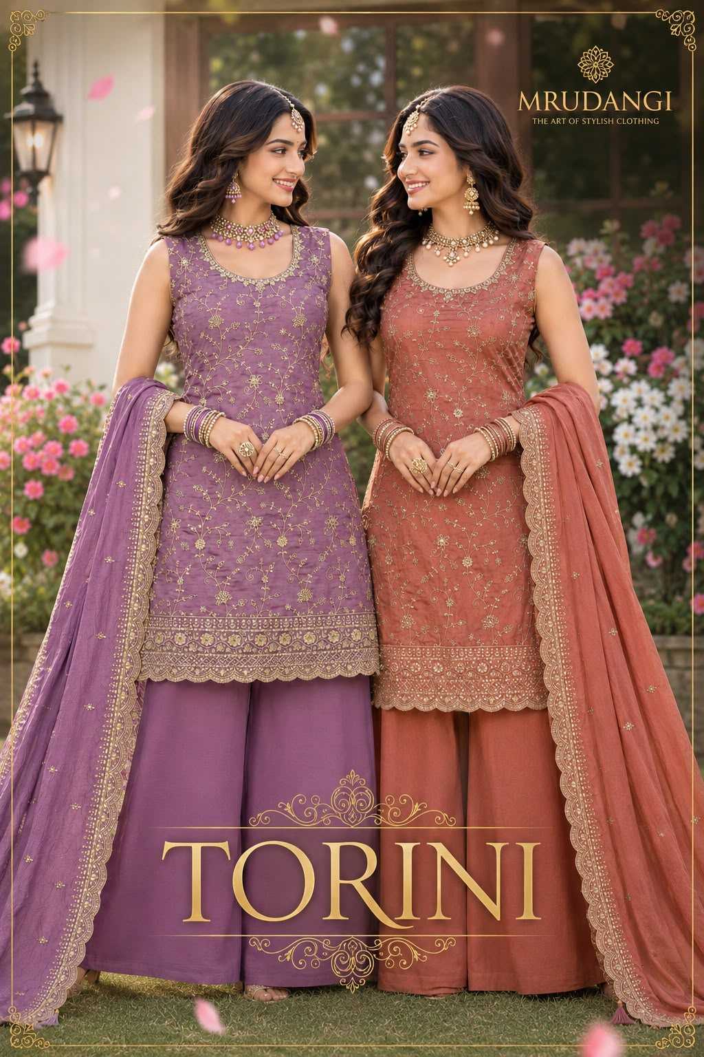 Vichitra Silk Embroidery Suit