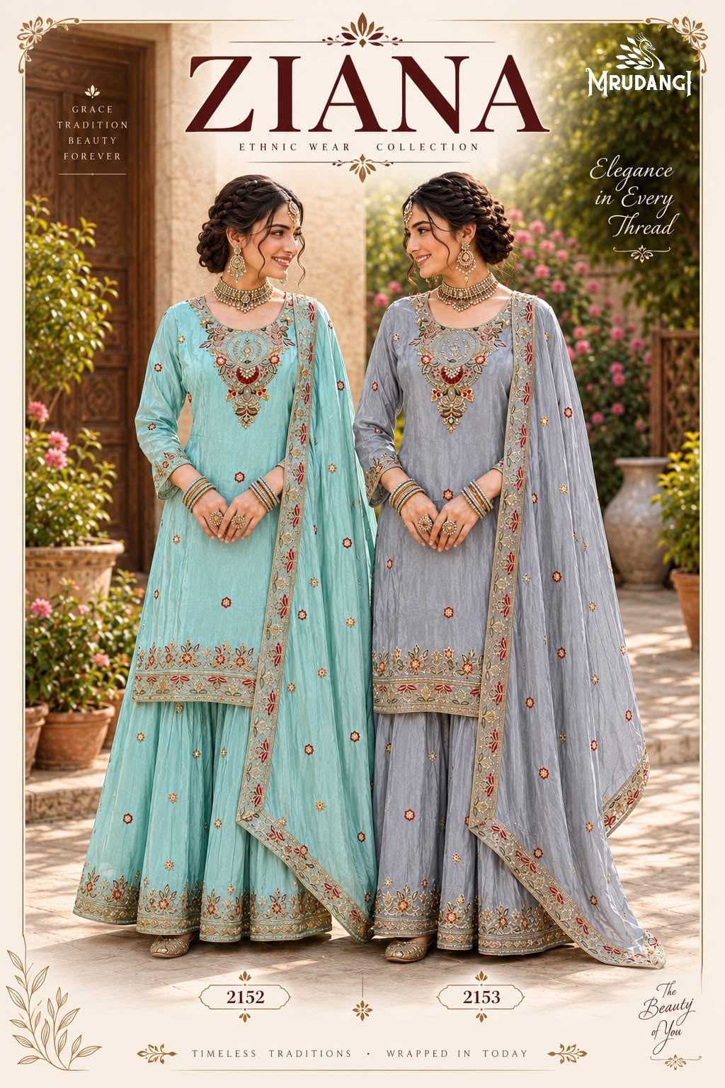 Premium Silk Embroidery Suit