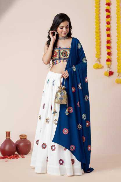 Heavy Rayon Embroidered Lehenga