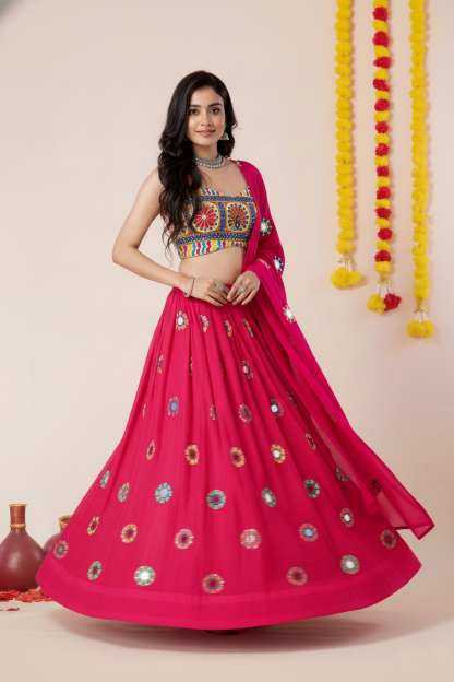 Heavy Rayon Embroidered Lehenga
