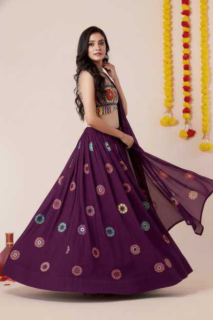Heavy Rayon Embroidered Lehenga