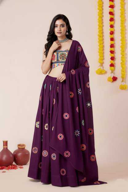 Heavy Rayon Embroidered Lehenga