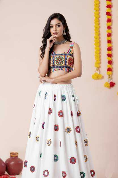 Heavy Rayon Embroidered Lehenga
