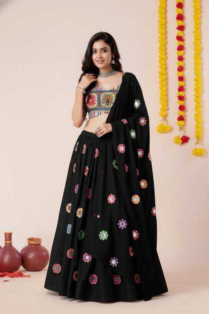 Heavy Rayon Embroidered Lehenga