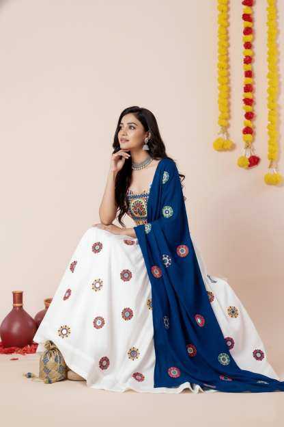 Heavy Rayon Embroidered Lehenga